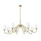 Z-Lite Gianna Chandelier, 8-Light, 60.25 In.W x 23.25 In.H, Modern Gold/White 7509-8-60MGLD - alternate 6